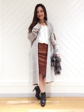 「Viflan（ヴィフラン）のアイテム」を使った、doudou_ebiさん（レディース・166cm）の秋コーディネート