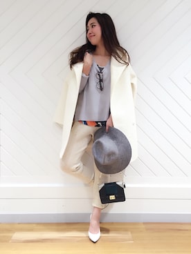「Rick & Roy（リック アンド ロイ）のアイテム（バッグ）」を使った、doudou_ebiさん（レディース・166cm）の冬コーディネート