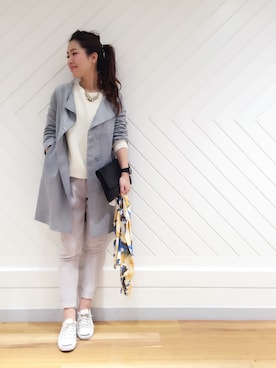 「春コート」｜doudou_ebiさん（レディース・166cm）の冬コーディネート