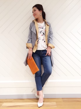 「春コート」｜doudou_ebiさん（レディース・166cm）の冬コーディネート