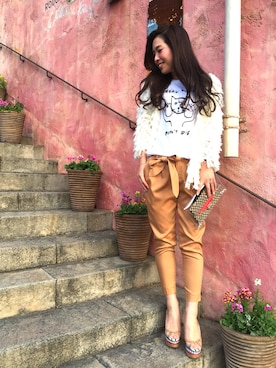 「BLACK SCORE（ブラックスコア）のアイテム」を使った、doudou_ebiさん（レディース・166cm）の春コーディネート