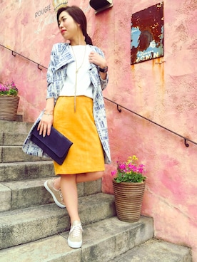 「Viflan（ヴィフラン）のアイテム」を使った、doudou_ebiさん（レディース・166cm）の春コーディネート