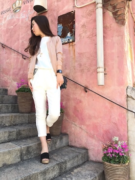 「アイテム（MA-1）」を使った、doudou_ebiさん（レディース・166cm・20代）の春コーディネート