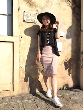 「Rick & Roy（リック アンド ロイ）のアイテム（バッグ）」を使った、doudou_ebiさん（レディース・166cm）の夏コーディネート