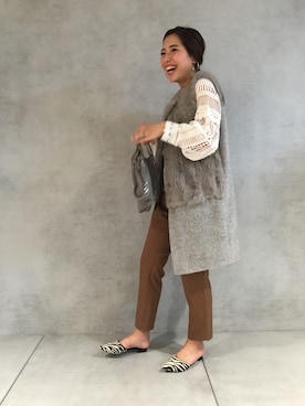 「UNITED ARROWS（ユナイテッドアローズ）のアイテム（バッグ）」を使った、doudou_ebiさん（レディース・166cm）の夏コーディネート