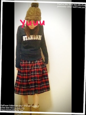 「タータンチェック」｜yuuuさん（レディース・150cm）の冬コーディネート