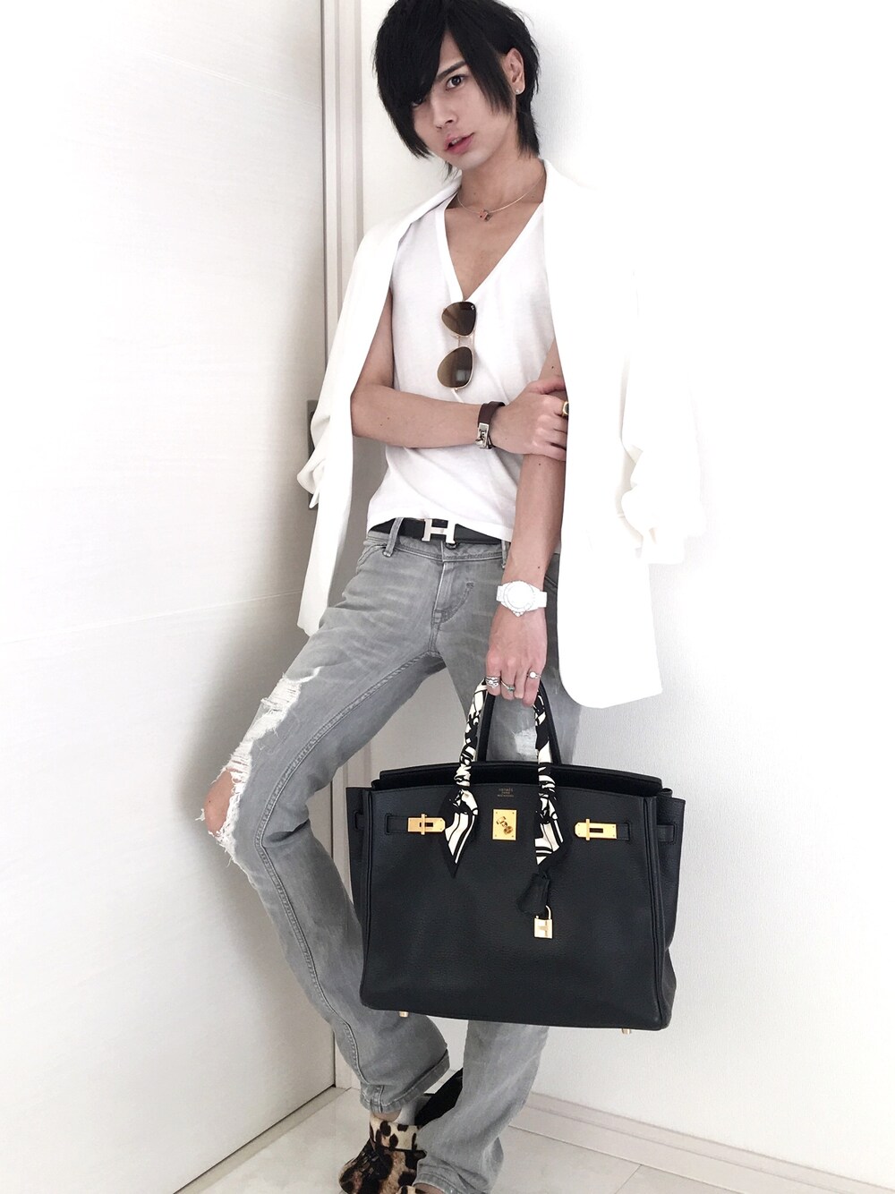 コーデが引き締まる♡上品【HERMES】ベルト Infini 30 コーデが引き締まる♡上品【HERMES】ベルト Infini 30