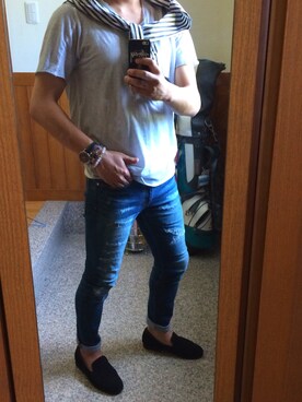 「Johnbull Private labo（ジョンブルプライベートラボ）のアイテム（タンクトップ）」を使った、yamapyさん（メンズ・170cm）の夏コーディネート