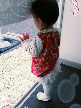 Ri-chanさんの（gelato pique Baby＆Kids | ジェラートピケ　ベイビーアンドキッズ）を使ったコーディネート