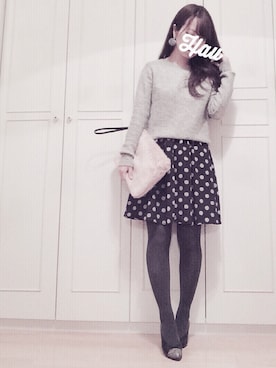 「ZARA BASIC（ザラベーシック）のアイテム」を使った、haushinkaさん（レディース・157cm）の冬コーディネート