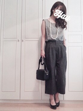 「Simplicite（サンプリシテ）のアイテム」を使った、haushinkaさん（レディース・157cm）の夏コーディネート