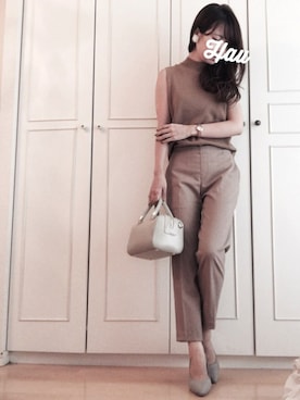 「WATCH.（ウォッチ）のアイテム」を使った、haushinkaさん（レディース・157cm）の秋コーディネート