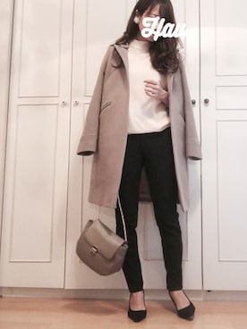 「green label relaxing（グリーンレーベルリラクシング）のアイテム（その他アウター）」を使った、haushinkaさん（レディース・157cm）の冬コーディネート