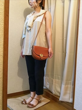 「nﾟ 11（ナンバージュウイチ）のアイテム」を使った、ほーりーさん（レディース・158cm）の夏コーディネート