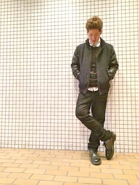 「hiromichi BY HIROMICHI NAKANO（ヒロミチ バイ ヒロミチナカノ）のアイテム（トップス）」を使った、a littleさん（メンズ・167cm）の冬コーディネート