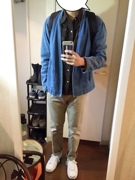 「WEEKDAY（ウィークデイ）のアイテム（ジャケット/アウター）」を使った、shunさん（メンズ・175cm）の冬コーディネート