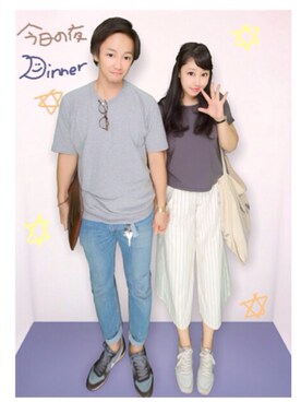 「カップルコーデ」｜s a r i ☻さん（レディース・157cm）の夏コーディネート