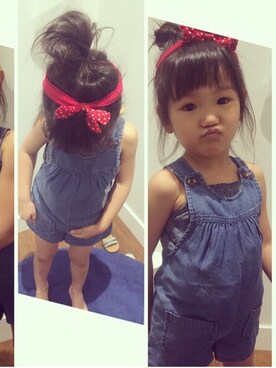 「babyGAP（babyGAP）のアイテム（つなぎ/オールインワン）」を使った、mayuさん（レディース・153cm）の春コーディネート
