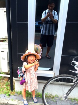 「marble（マーブル）のアイテム」を使った、ハルヒナホロさん（キッズ・80cm）の夏コーディネート