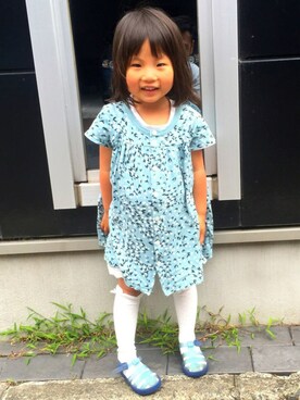 「marble（マーブル）のアイテム」を使った、ハルヒナホロさん（キッズ・80cm）の夏コーディネート