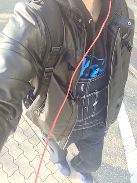 「大阪」｜「アイテム（オールインワン・サロペット）」を使った、カミキンさん（メンズ・183cm）の秋コーディネート