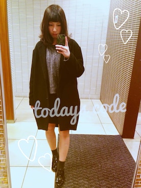 「ぺプラム」｜「アイテム（腕時計）」を使った、chasさん（レディース・156cm）の冬コーディネート