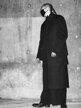 「Yohji Yamamoto（ヨウジヤマモト）のアイテム（ベスト）」を使った、gomongさん（メンズ・176cm）の冬コーディネート
