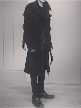 「Ann DEMEULEMEESTER（アンドゥムルメステール）のアイテム（ジャケット/アウター）」を使った、gomongさん（メンズ・176cm）の春コーディネート