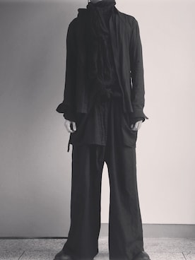 「Ann DEMEULEMEESTER（アンドゥムルメステール）のアイテム（スウェット）」を使った、gomongさん（メンズ・176cm）の春コーディネート