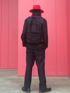 「Yohji Yamamoto（ヨウジヤマモト）のアイテム（ベスト）」を使った、gomongさん（メンズ・176cm）の春コーディネート