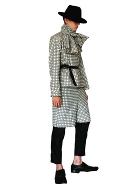 「Handmade（ハンドメイド）のアイテム（ダウンジャケット/コート）」を使った、gomongさん（メンズ・176cm）の夏コーディネート