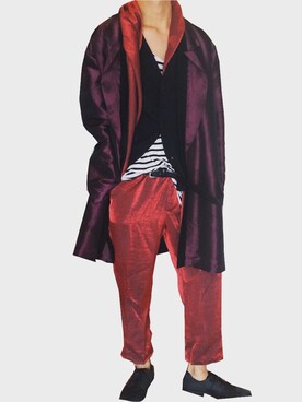 「Handmade（ハンドメイド）のアイテム（テーラードジャケット）」を使った、gomongさん（メンズ・176cm）の秋コーディネート