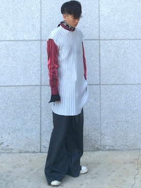 「gomong」｜gomongさん（メンズ・176cm）の春コーディネート