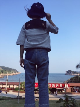 「CONVERSE（コンバース）のアイテム（その他シューズ、ブラック系）」を使った、mango_goさん（レディース・151cm）の秋コーディネート