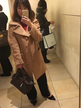 「SEE BY CHLOE（シーバイクロエ）のアイテム（その他アウター）」を使った、えり子りんさん（レディース・158cm）の冬コーディネート