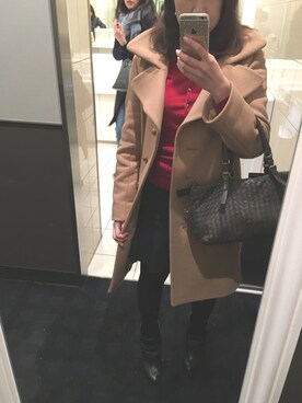 「SEE BY CHLOE（シーバイクロエ）のアイテム（その他アウター）」を使った、えり子りんさん（レディース・158cm）の冬コーディネート