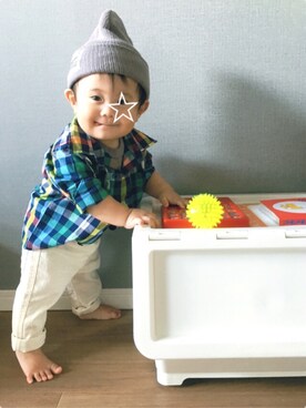 「ドラフトGAP」｜「アイテム（その他）」を使った、tooowaさん（キッズ・70cm）の夏コーディネート