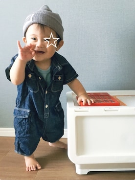 「ドラフトGAP」｜「アイテム（その他）」を使った、tooowaさん（キッズ・70cm）の夏コーディネート