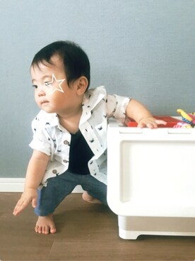 「ドラフトGAP」｜「アイテム（その他）」を使った、tooowaさん（キッズ・70cm）の夏コーディネート