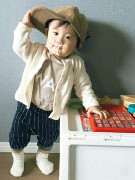 tooowaさん（キッズ・70cm）の秋コーディネート