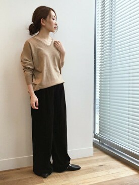 「アパートバイローリーズ」｜「アイテム（その他シューズ）」を使った、mihoさん（レディース・153cm）の冬コーディネート