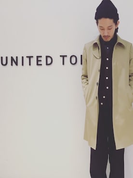 「coordinate」｜「アイテム（スラックス）」を使った、水野亘さん（メンズ・175cm）の冬コーディネート