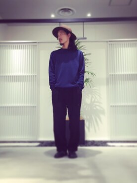 「fall」｜水野亘さん（メンズ・175cm）の夏コーディネート