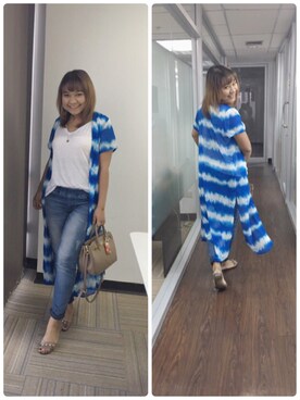 「working style」｜「アイテム（その他アウター）」を使った、ミントさん（レディース・156cm）の秋コーディネート