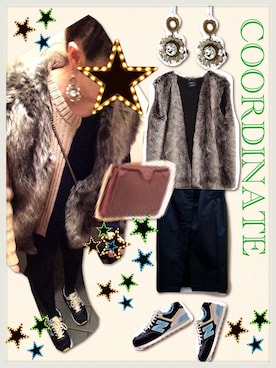 「wonder（ワンダー）のアイテム」を使った、メグミラクルさん（レディース・168cm）の冬コーディネート