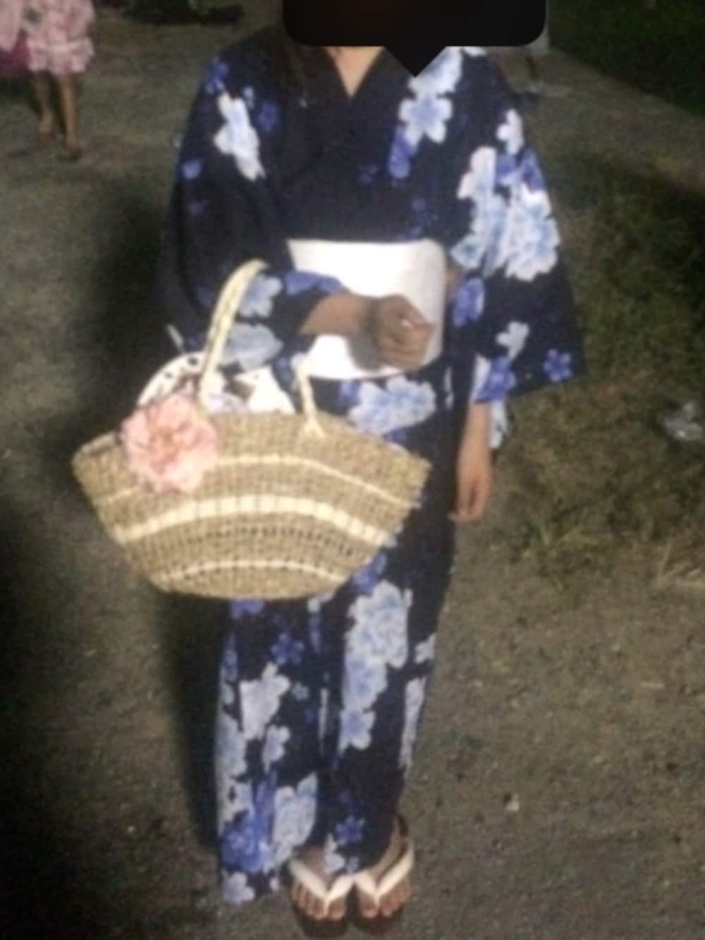「浴衣、花火大会」｜「浴衣（浴衣、ブルー系）」を使った、しゃもじさん（メンズ・156cm）の夏コーディネートの1枚目の写真