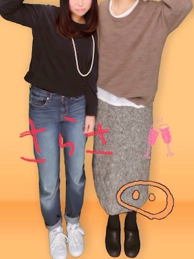 しゃもじさん（レディース・156cm）の冬コーディネート