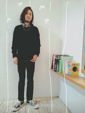 「STABILIZER（スタビライザー）のアイテム」を使った、BRUNTJETさん（メンズ・182cm）の冬コーディネート