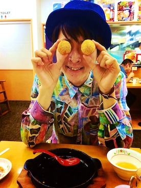 「王将」｜ぺいりょー。さん（メンズ・180cm）の夏コーディネート