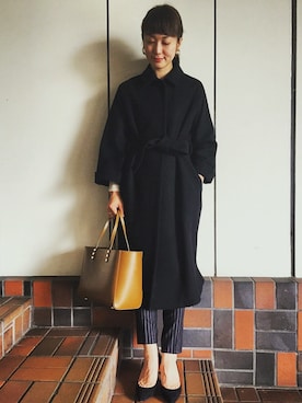 「YAHKI（ヤーキ）のアイテム」を使った、reikaさん（レディース・163cm）の冬コーディネート